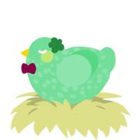 A spring chicken with a speckle pattern