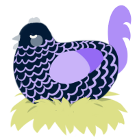 (unnamed), a tumblr and lilac chicken with a lace pattern