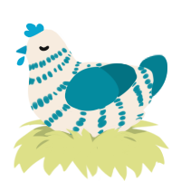 (unnamed), a cream and sea chicken with a bar pattern
