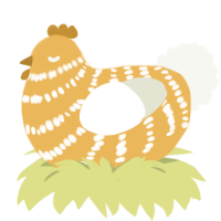 (unnamed), a honey and white chicken with a bar pattern