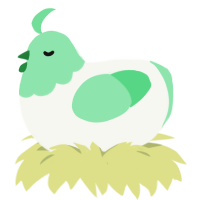 A white and spring chicken with a head pattern