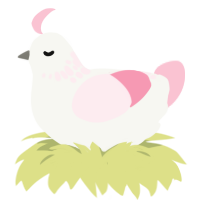 White Rabbit, a white and rose chicken with a neck-speckle pattern
