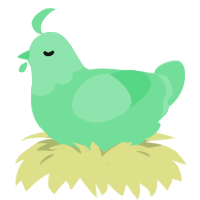 A spring chicken with a head pattern