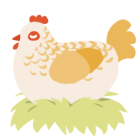 Honeycomb, a cream and honey chicken with a half-lace pattern