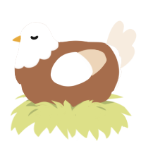 A brown and cream chicken with a head pattern