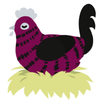 (unnamed), a wine and black chicken with a bar pattern