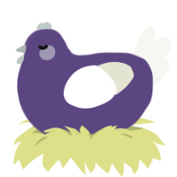 A overcast and white chicken