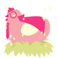 A orchid and lavender chicken