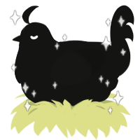 A black chicken