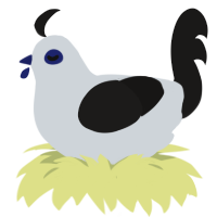 A mist and sable chicken