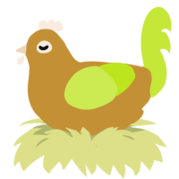 A gold and lime chicken