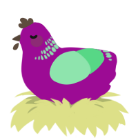 Scuttlebutt, a plum and spring chicken with a neck-band pattern