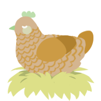 A beige and gold chicken with a lace pattern