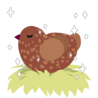 A russet and brown chicken with a speckle pattern