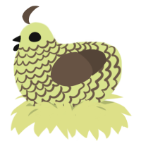 (unnamed), a lemon and bark chicken with a lace pattern