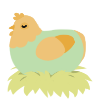 Gluppy cake, a gluppy and honey chicken with a head pattern