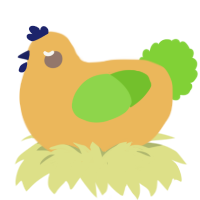 Ol Greg, a honey and grass chicken