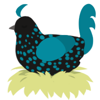 (unnamed), a sable and sea chicken with a speckle pattern