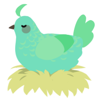 A mint and spring chicken with a half-lace pattern