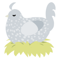 (unnamed), a mist chicken with a speckle pattern