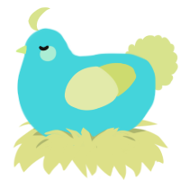 A aqua and lemon chicken