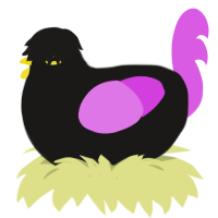 Event Horizon, a sable and orchid chicken
