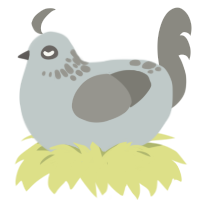 frost 2, a silver and ash chicken with a neck-speckle pattern