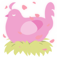 Emu, a pink chicken