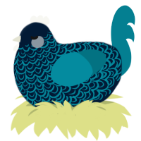 Embroidery, a tumblr and sea chicken with a double-lace pattern