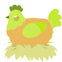 A honey and lime chicken with a head pattern