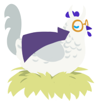 A white and silver chicken with a half-lace pattern