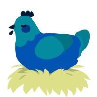 (unnamed), a ultramarine and sea chicken with a head pattern