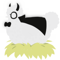 Abyss, a black chicken with a speckle pattern