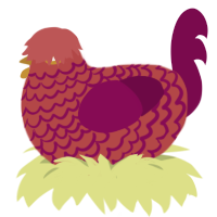 Tibial Artery, a red and wine chicken with a lace pattern