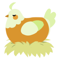 (unnamed), a orange and apple chicken with a head pattern