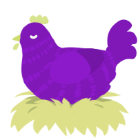 (unnamed), a violet chicken with a bar pattern