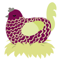 Purple lemon ham, a wine and lemon chicken with a lace pattern