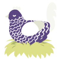 22300 Weird skies, a overcast and white chicken with a lace pattern