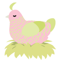 Aurora, a rose and lemon chicken with a lace pattern