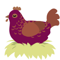 (unnamed), a wine and russet chicken with a half-lace pattern