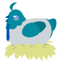 Sea Miku, a mist and sea chicken with a head pattern