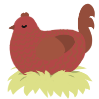 (unnamed), a red and russet chicken with a lace pattern