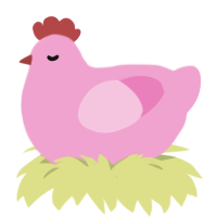 we got scurvyyyy-, a pink chicken