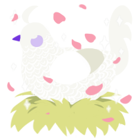 Shining Feather, a white chicken with a double-lace pattern