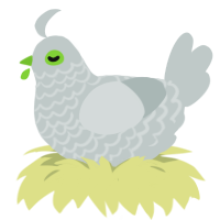 A silver chicken with a lace pattern