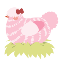 Scrat, a rose chicken with a bar pattern