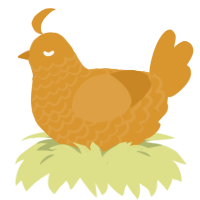 Full Days Supply of, a orange chicken with a lace pattern