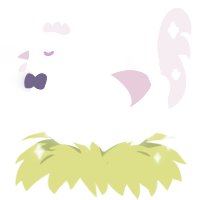 A white and pink chicken with a neck-speckle pattern