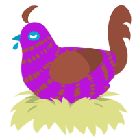 (unnamed), a amethyst and russet chicken with a bar pattern