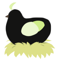 A black and apple chicken